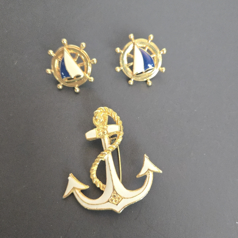 Vintage Nautical Jewlery Set